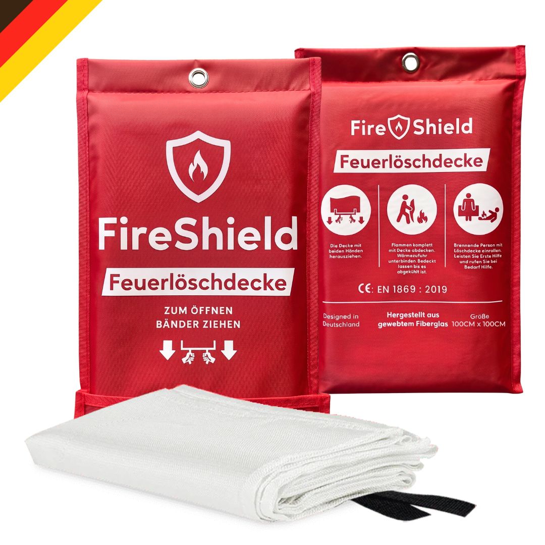 FireShield - 3-Sekunden Notfall-Löschdecke